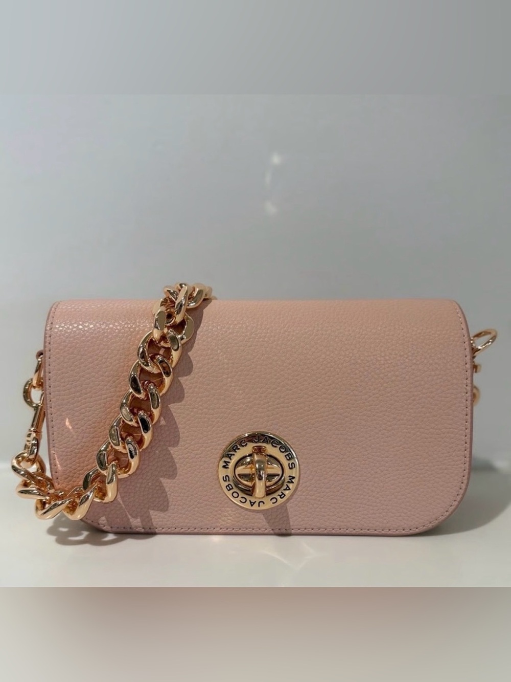 Marc Jacobs Pink Turnlock Shoulder Bag Chain Strap & Crossbody NWT Retails:$425